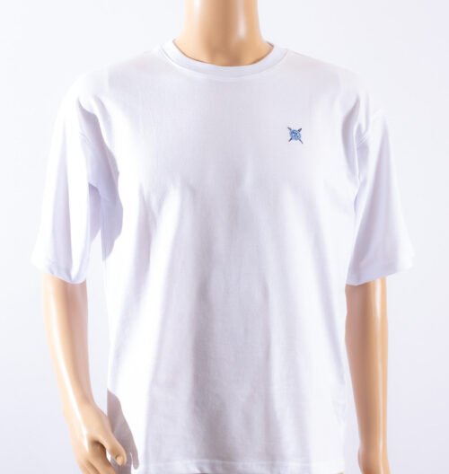 Playera Oversize Blanca - Con Logo Trend 1 -Caballero