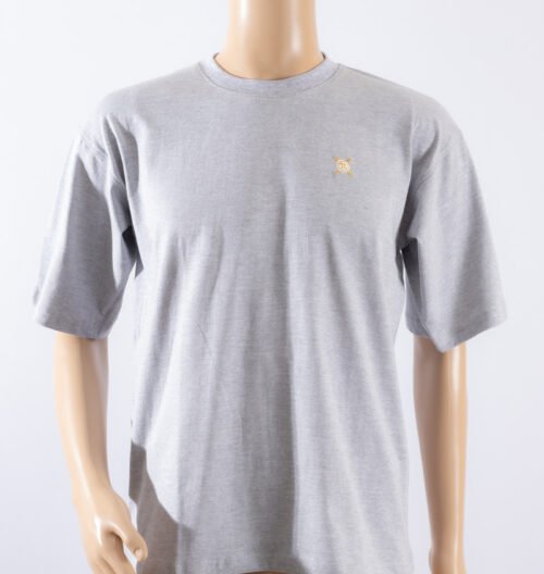 Playera Oversize Gris Jaspe - Con Logo Trend 1 - Caballero